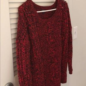 Red and Black Sweater from Express